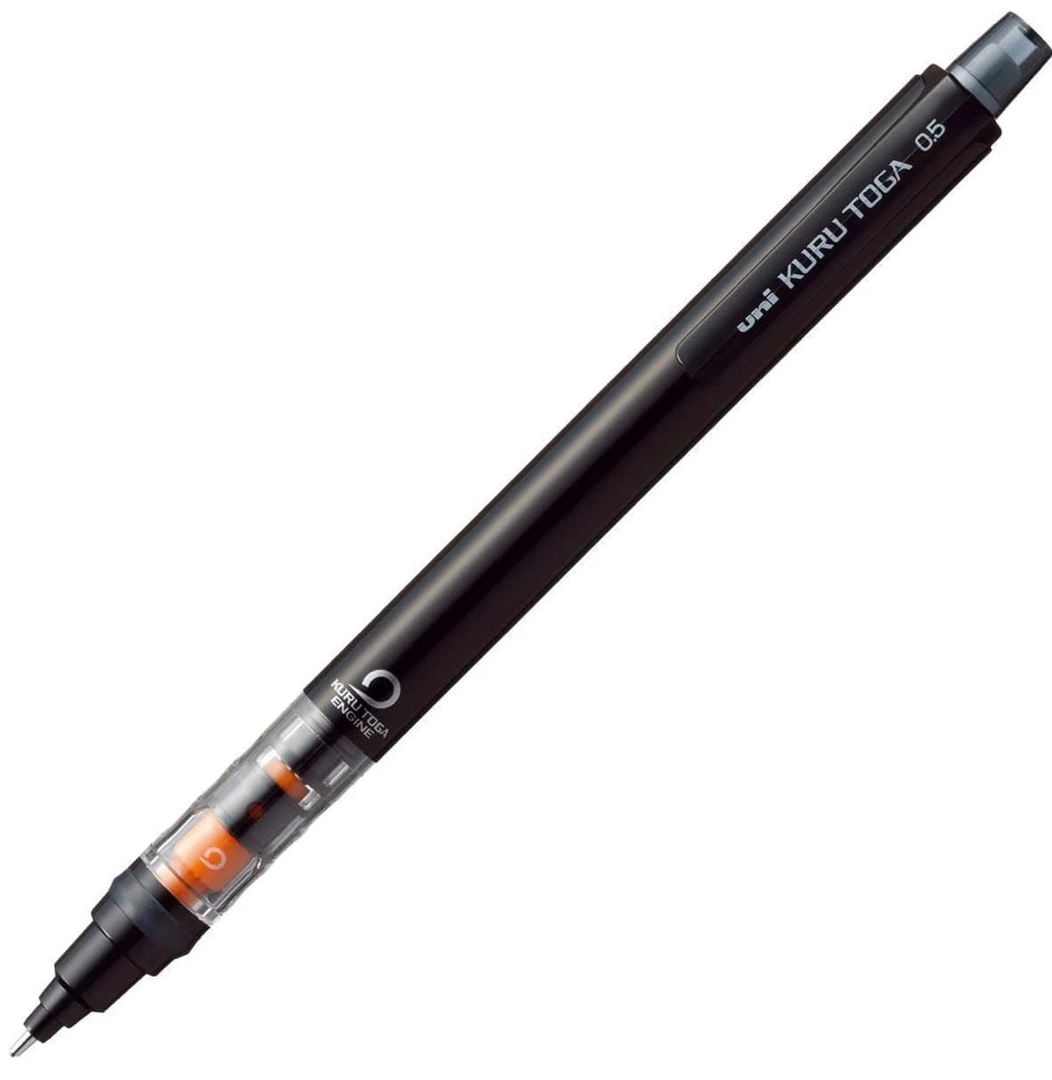 Self Sharpening UNI Kuru Toga Pipe Slide Mechanical Pencil - 0.5mm (Black)