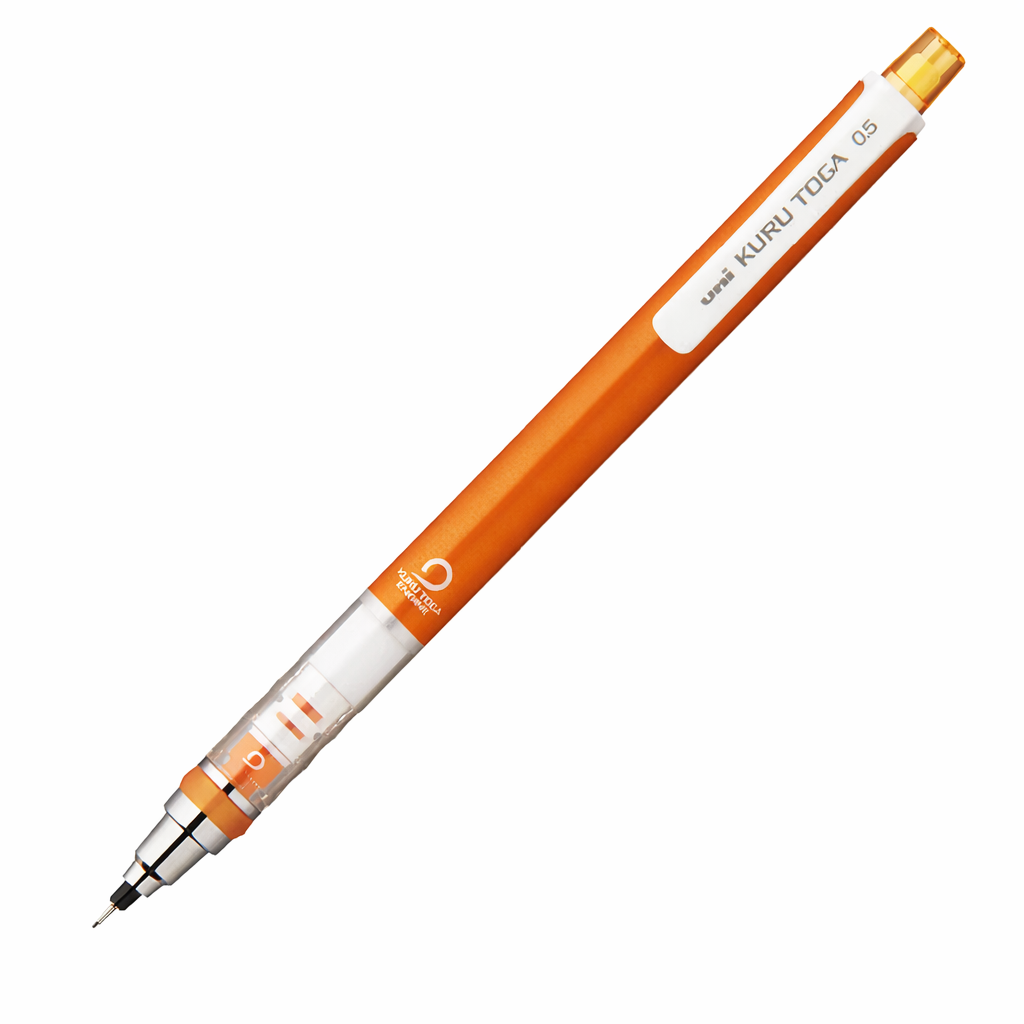 Self Sharpening UNI Kuru Toga Mechanical Pencil - 0.5mm (Orange)