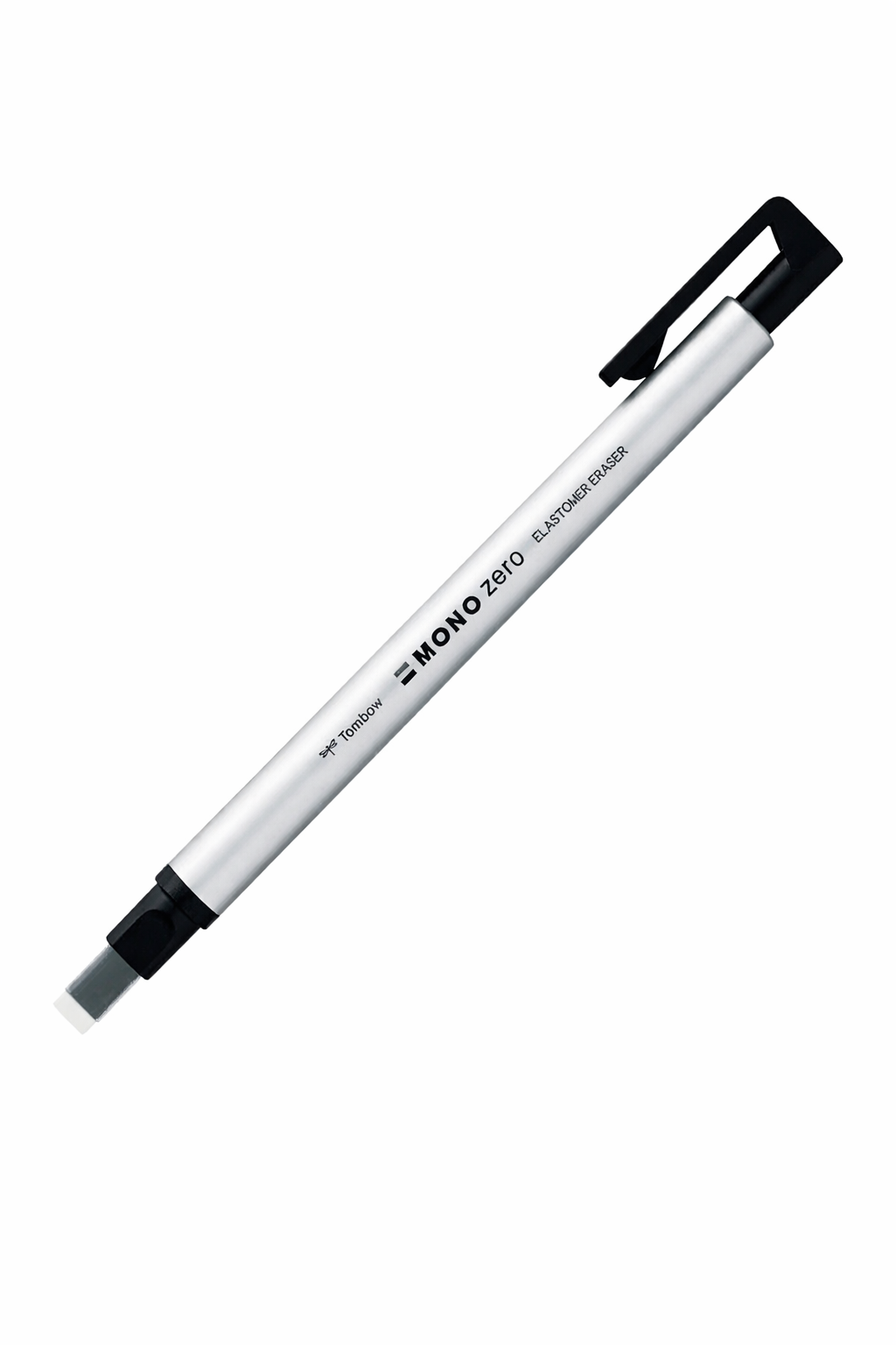TOMBOW Mono Zero Eraser - Plastic Body (Silver)