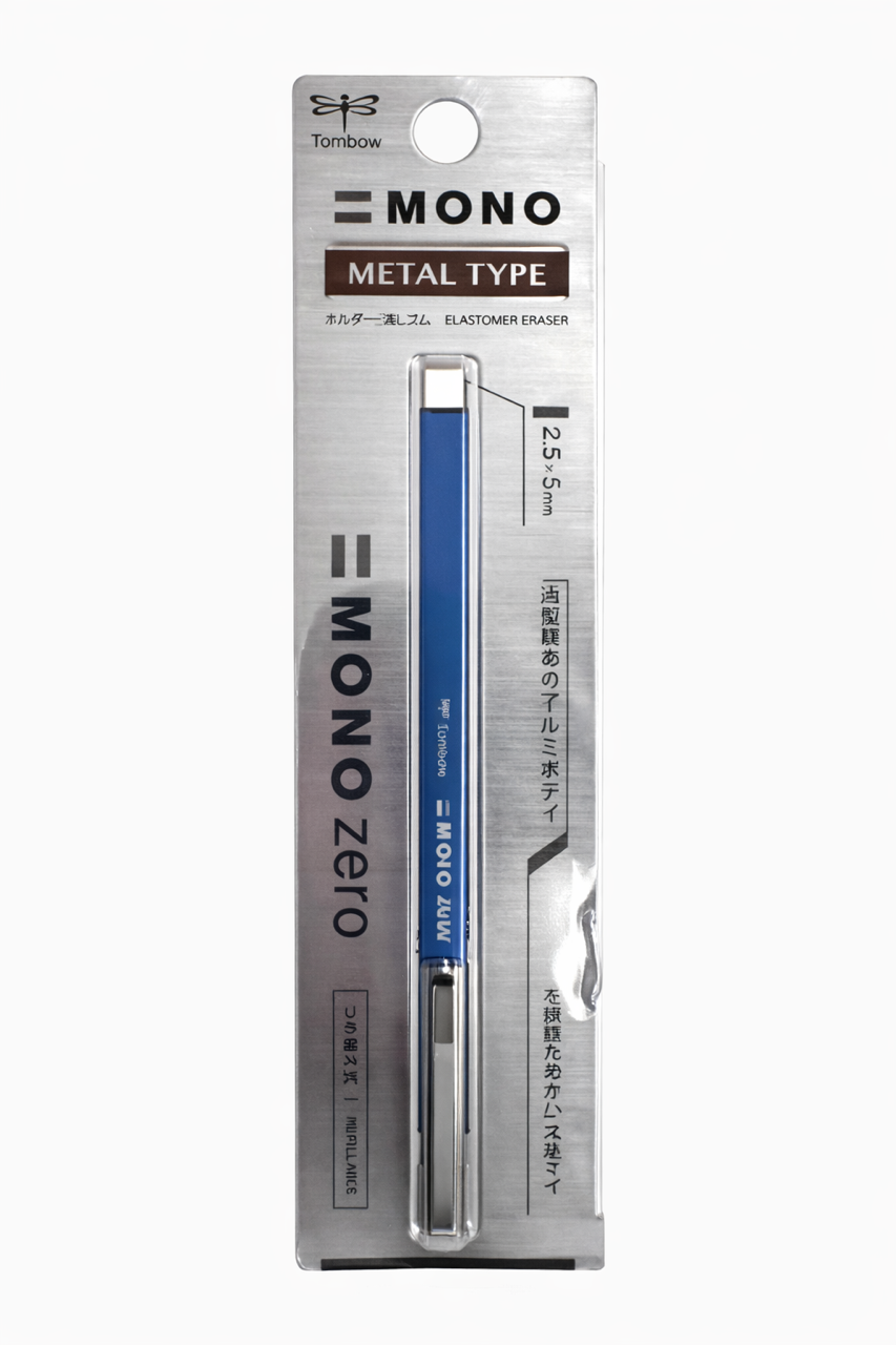 TOMBOW Mono Zero Eraser - Metal Body (Blue)