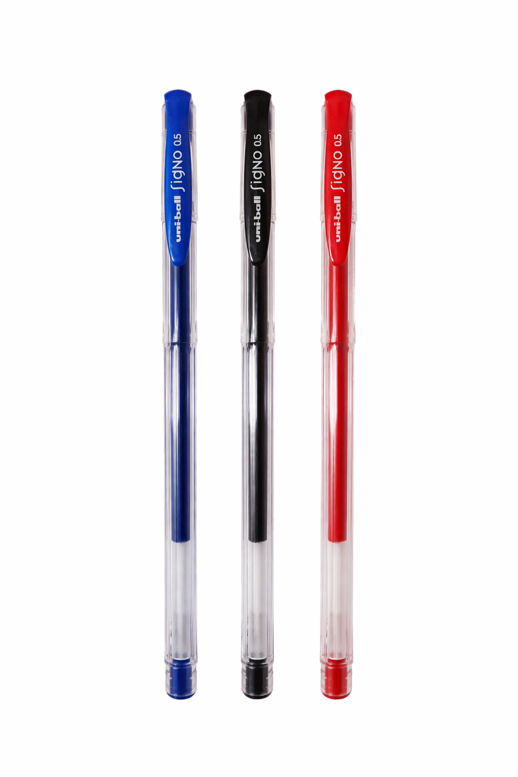 Uni Signo UM100 Set - Black + Blue + Red